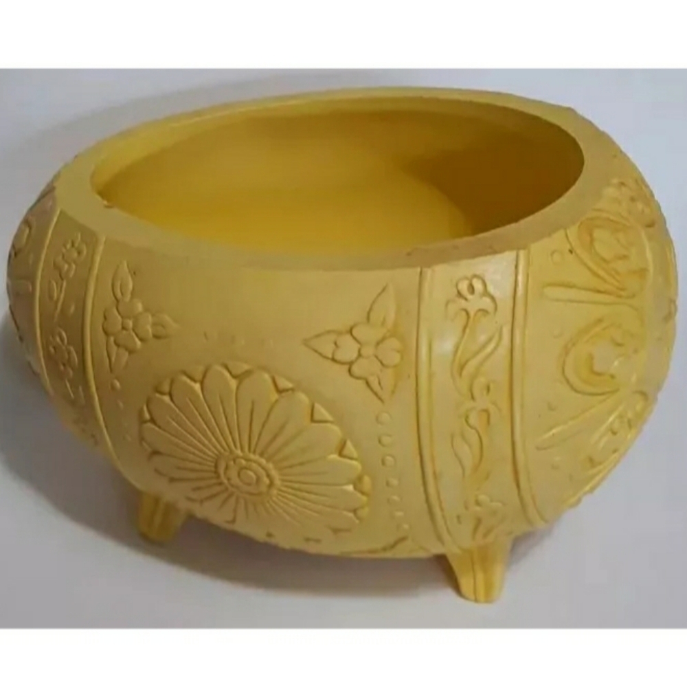 Easter Egg Planter 1983 FTD Yellow Plastic Rare